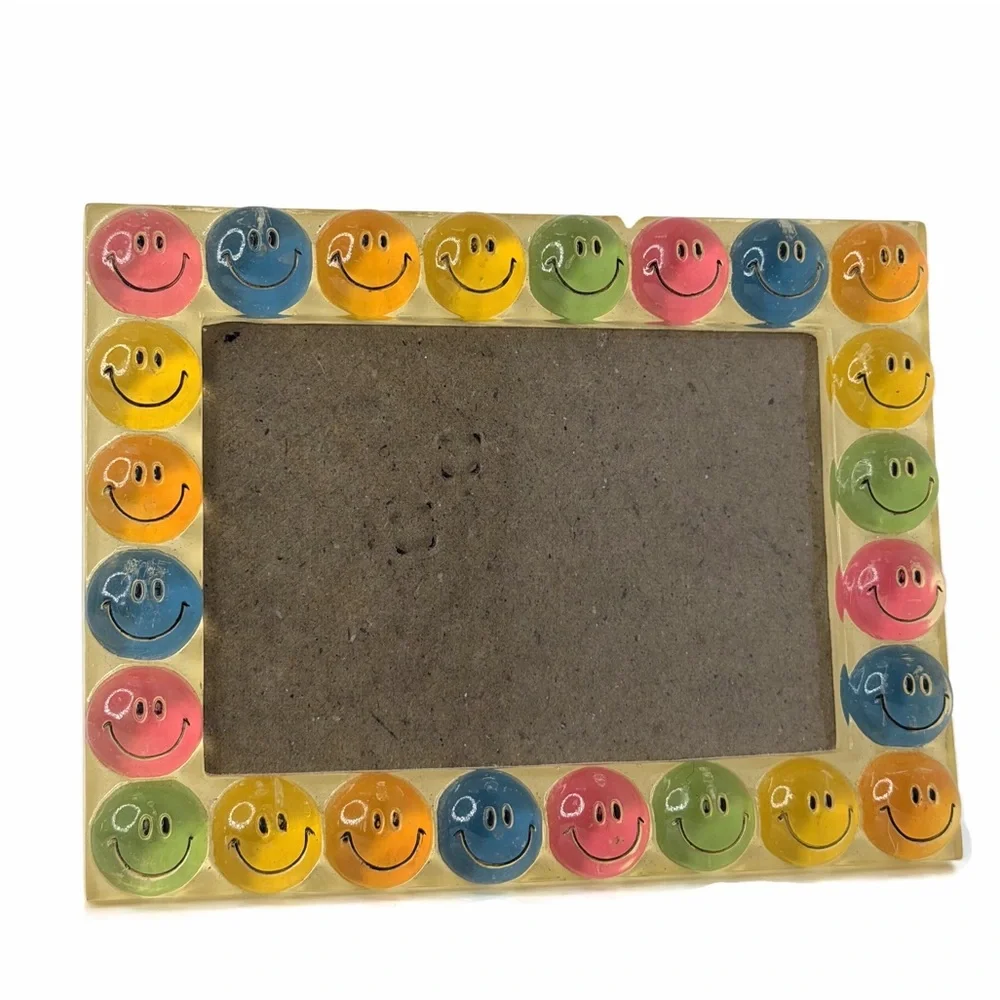 Happy Faces Multicolor Smiley Acrylic Photo Frame
